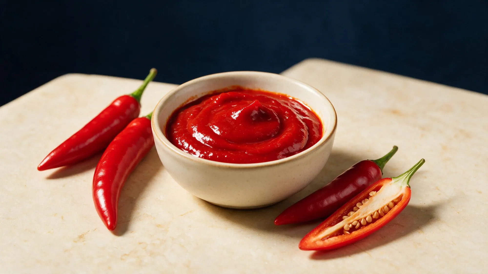 Chilli concentrate with fresh red chillies
