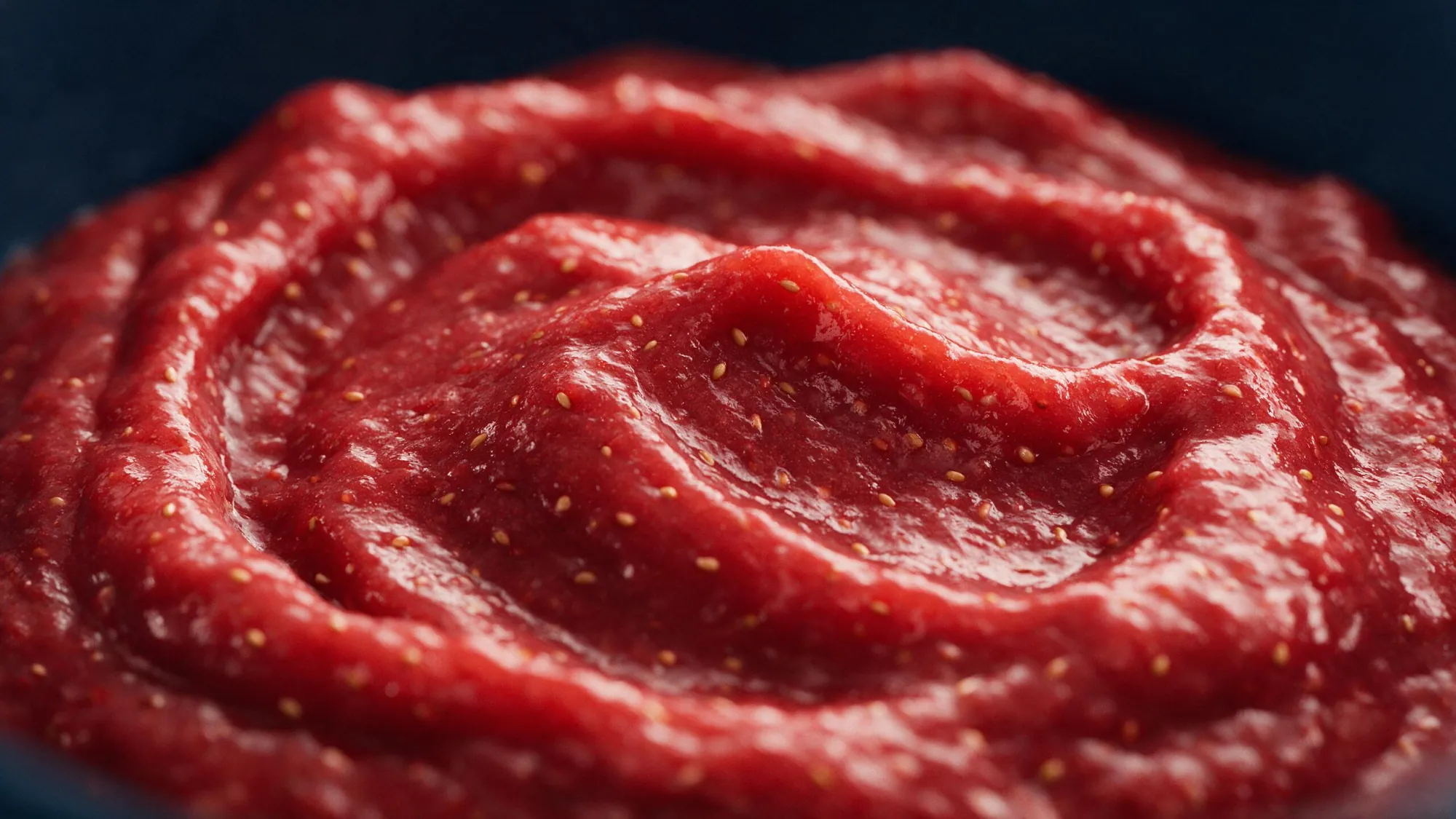 Strawberry puree macro
