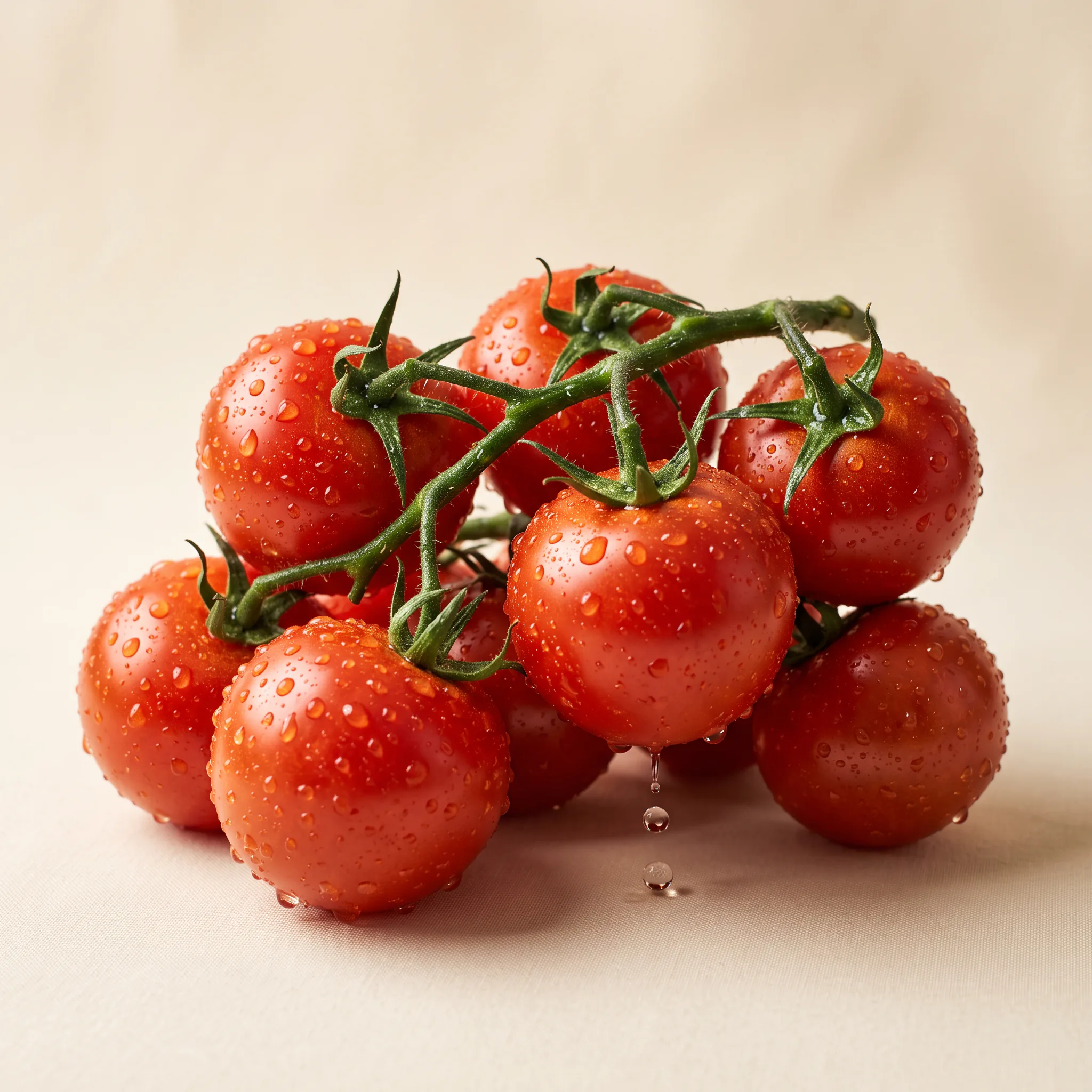 Freshly harvested tomatoes